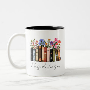Lehrermug Personalisierter Lesemug Individueller L Zweifarbige Tasse