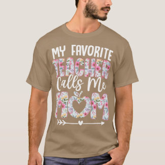 Lehrermutter Blumendesign Perfektes Geschenk für E T-Shirt