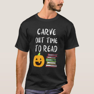 Lehrern Halloween-Lesekompetenz-Lesebücher Kürbis T-Shirt