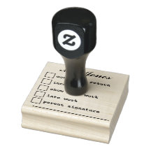 "Lehrernotizen" Gummi-Briefmarke