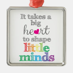 Lehrerornament Silbernes Ornament