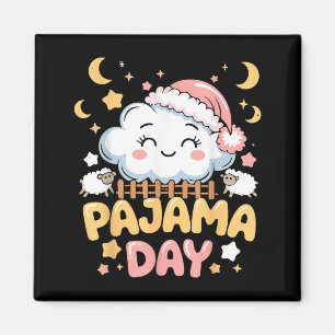 Lehrerpajama-Tag-Shirt, lustiges Cloud-Sleeve-Schu Magnet