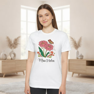 Lehrerpflanzenname-Shirt als individuelles Geschen T-Shirt