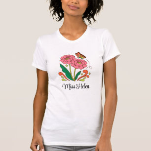 Lehrerpflanzenname-Shirt als individuelles Geschen T-Shirt