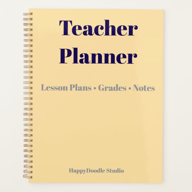 Lehrerplaner | Unterrichtspläne, Noten & Klassenzi Planer (Vorderseite)