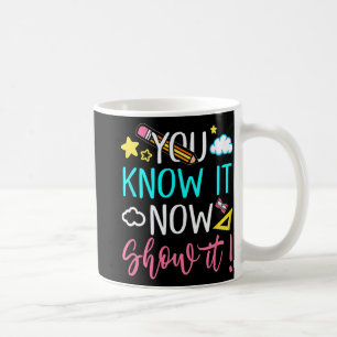 Lehrerprüfung für Männer Frauen Test Tag Mathemati Kaffeetasse