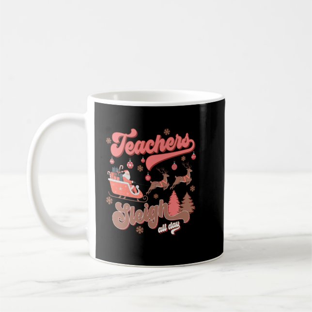 LehrerSchlitten den ganzen Tag Kaffeetasse (Links)
