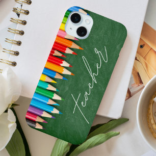 Lehrerschrift Kreidetafel Stifte Case-Mate iPhone Hülle