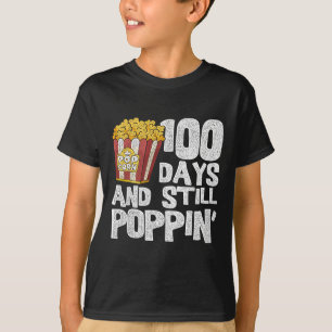 Lehrerschule Schüler Popcorn 100 Tage der Schule T-Shirt
