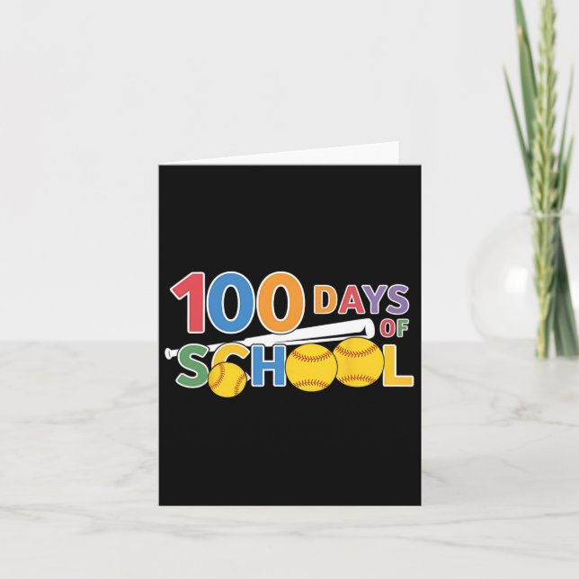 LehrerSchülerInnen lustige 100 Tage Schulsoftware Karte (Vorderseite)