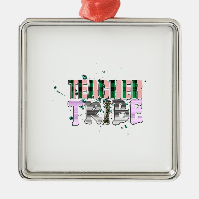 Lehrerstamm Ornament Aus Metall (Vorne)