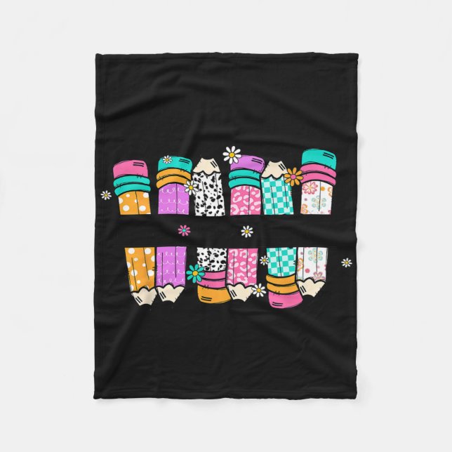 Lehrerstift für die Liebe Inspirierte Lehrerin zur Fleecedecke (Vorderseite)