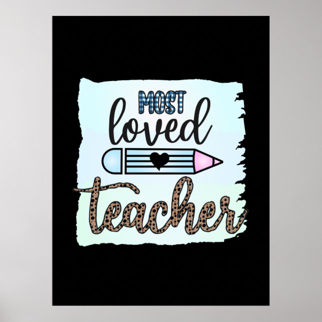 Lehrertag am liebsten Lehrer Poster (Vorne)