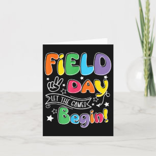 Lehrertag Feld Tag Die Spiele Beginnen Fiel Karte