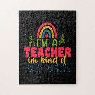 Lehrertag Ich bin ein Lehrer in einer Art Big Deal Puzzle