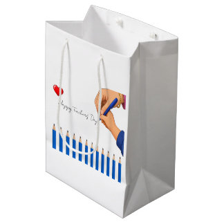 Lehrertags-Dankeschön-Geschenktüte Mittlere Geschenktüte