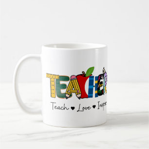 Lehrertagsgeschenk für die Liebe Inspiriert Kaffeetasse
