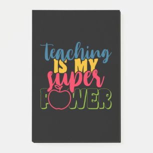Lehrertagsunterricht ist mein Super-Power Post-it Klebezettel