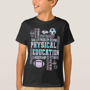 Lehrerteam Physische Bildung Lehrer zurück T-Shirt