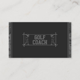Lehrerunterricht für Golftrainer Anleitung Visitenkarte