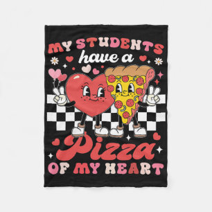 Lehrervalentinstag Meine Schüler haben eine Pizza Fleecedecke