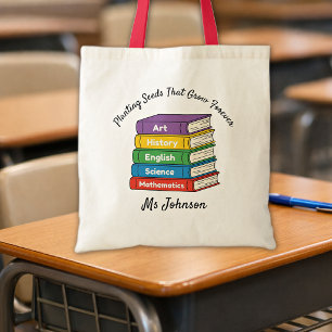 Lehrervorname Zitat Zurück zur Schule Bücher Tragetasche