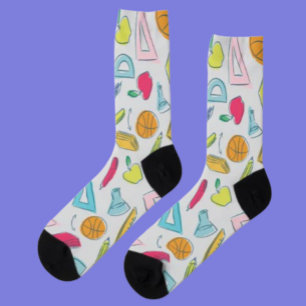 Lehrerwerkzeuge   Bunte Crew Socken für Pädagogen