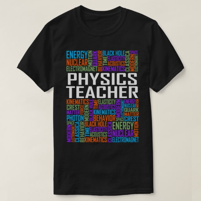 Lehrerwörter für Physik T-Shirt (Design vorne)