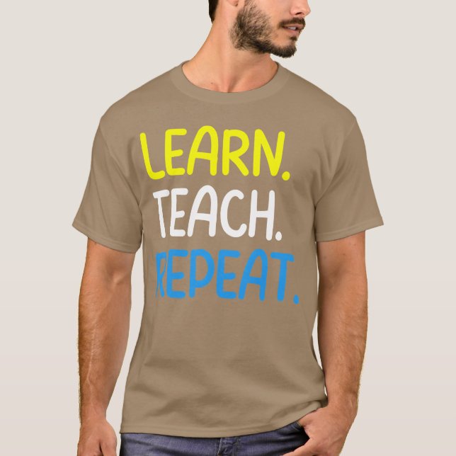 Lehrerzitat Learneach Repea Mädchen T-Shirt (Vorderseite)