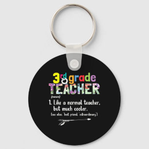 Lehrkraft 3. Klasse Zurück zur Schule Geschenk 3.  Schlüsselanhänger