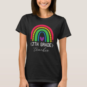 Lehrkraft der 7. Klasse Bunter Regenbogen Erster S T-Shirt