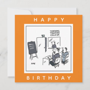 Lehrkräfte Ausbildung Uni Cartoon Karte