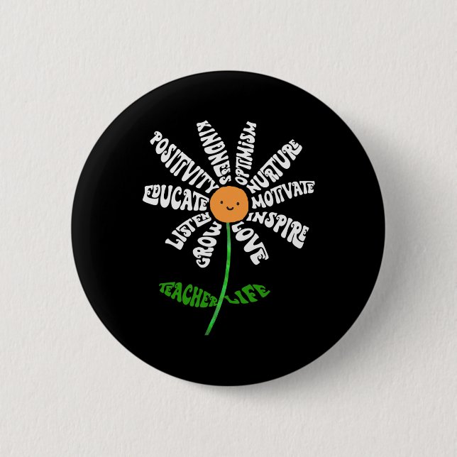 Lehrkräfte Lehrende Liebe Inspirierend Lehrer Insp Button (Vorderseite)