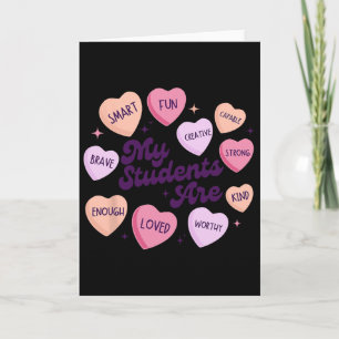 Lehrkräfte Positive Affirmationen Valentins Schoko Karte