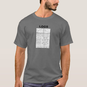 Lehrmathematik Algebra LOGS und logarithmische Req T-Shirt