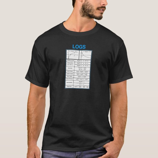 Lehrmathematik und logarithmische Eigenschaften ( T-Shirt (Vorderseite)