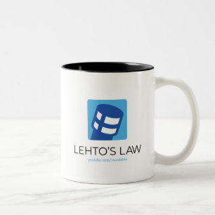 Lehto's Law Logo Zweifarbige Tasse