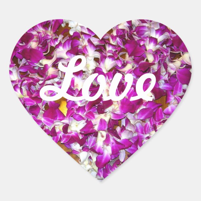 Lei Heart Sticker (Vorderseite)