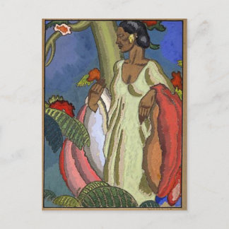 Lei-Verkäufer Altes Hawaii Postkarte