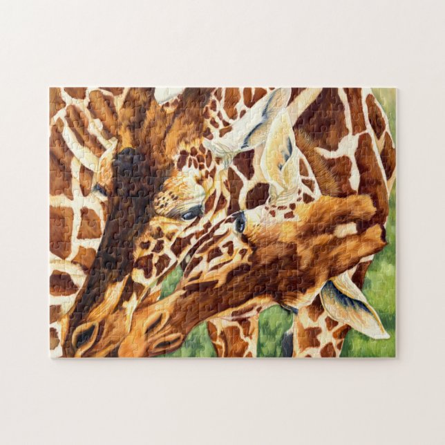 Leibliches Wohl - Giraffe Puzzle (Horizontal)