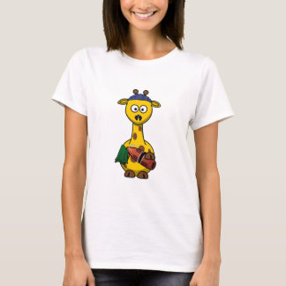 Leibwächter-Giraffen-Cartoon T-Shirt