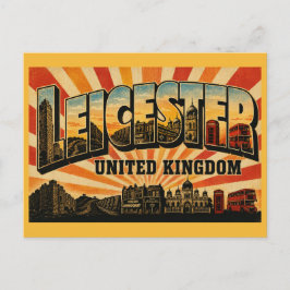 Leicester England Römische & multikulturelle Stadt Postkarte