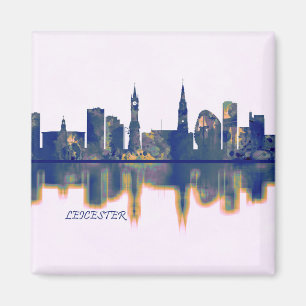 Leicester Skyline Magnet