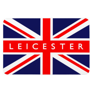 Leicester UK Flag Magnet