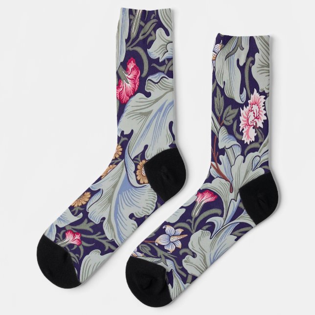 Leicester, William Morris Socken (Linkes Detail)