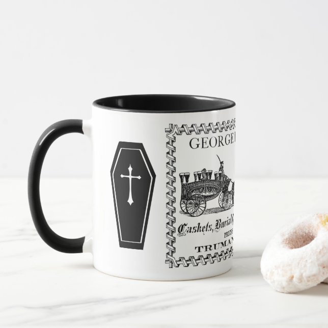 Leichenbestatter-Kaffee-Tasse Tasse (Mit Donut)