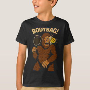 Leichensack Pickleball Bigfoot lustiger Pickle Bal T-Shirt