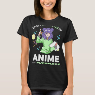 Leicht abgelenkt durch Anime und Sketching Anime T T-Shirt