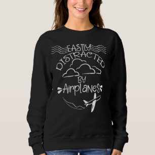 Leicht abgelenkt durch das Luftfahrzeug-Pilot-Flug Sweatshirt