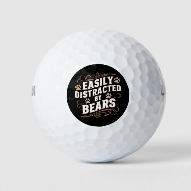 Leicht abgelenkt durch den Gay Bären-Stolz Golfball (Vorderseite)